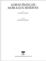 Album Français et Morceaux Réservés - ROSSINI - Partition - Mélodies
